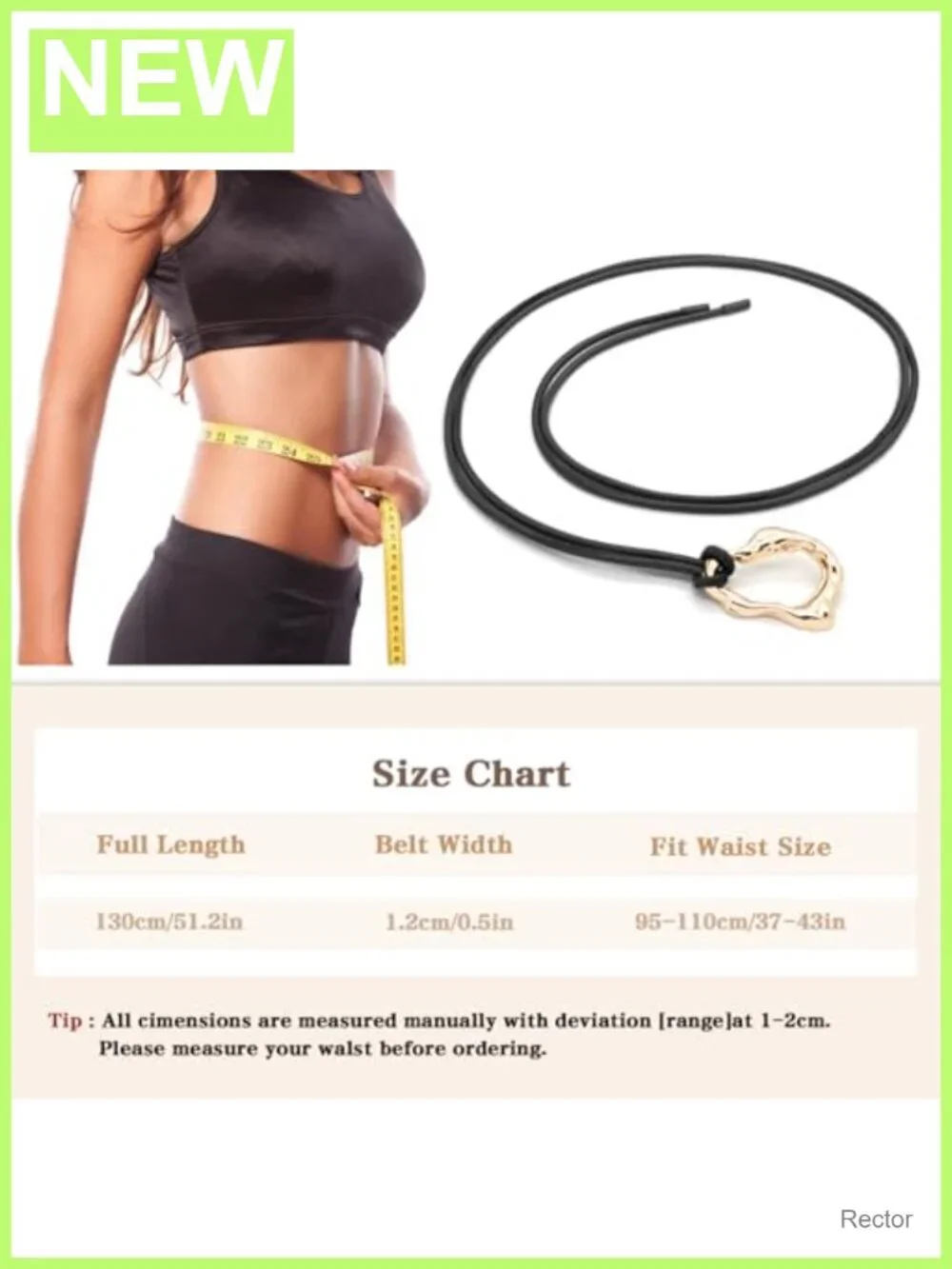 Skinny PU Leather Knotted Waist Belt with Gold Buckle for Dresses
